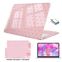 This Polka Dot Pattern Protective Case Is Compatible With MacBook Neo 13-Inch 2026 A3404 A18 Pro Model, Hard Shell Laptop Protective Cover, Optional EU And US Keyboard Protector, Screen Protector, USB Adapter And Cloud Pattern Laptop Sleeve, Available In Multiple Bundle Combinations. - View 14