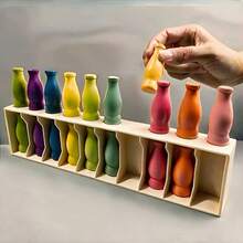 21 Colorful Bottles Memory Challenge Board Game, A Matching Game That Trains Thinking And Memory, An Enlightening Exercise For Thinking And Memory. Suitable For Family Parties, Memory Competitions, And A Great Holiday Gift For Christmas - Multicolor - View 1