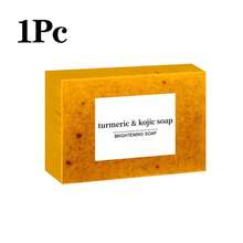 Turmeric Ginger Granule Cold‑Processed Handmade Soap Bar, Lemon Scent Cleaning Bar Soap, Gentle Washing Bar For Face & Body Daily Home Use - Lemon - View 10
