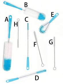 5-Piece Luxury Bottle Brush Set - Cleaning Brushes For Narrow Mouth Bottles, Sports Water Bottles, Coffee Cups, Cups, Water Bottles - Easy To Use, Efficient And Space-Saving - Multiple Styles - View 13