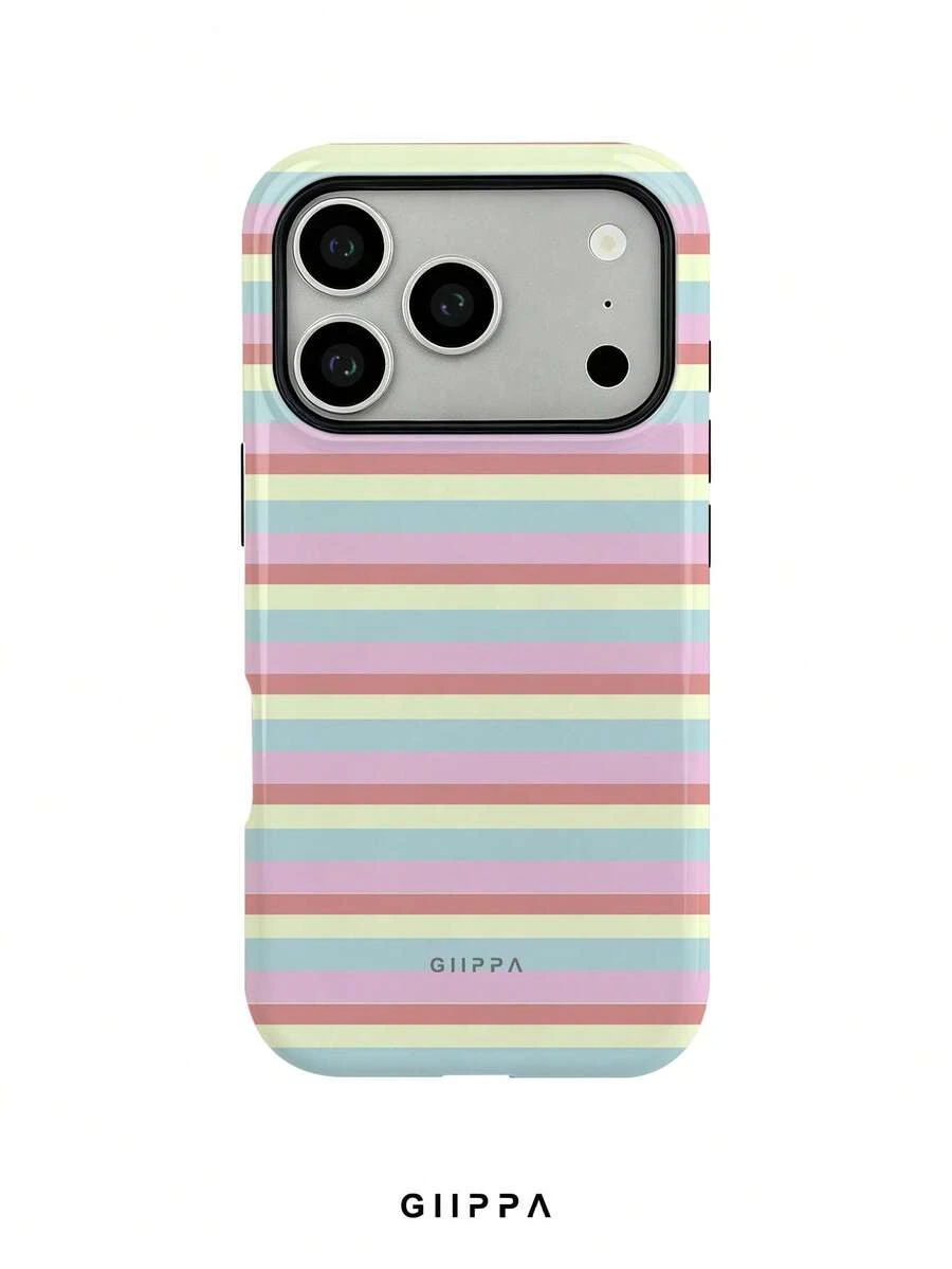GIIPPA 這款多色條紋設計手機殼完美適用於 Phone 18 Pro Max,同時也兼容 Phone 17 Pro Max、16 Pro Max 和 15 Pro Max。它採用時尚有趣的韓系設計,適合 11/12/13/14/15/16 Pro Max Plus。優雅的設計男女皆宜,是送給女友的完美禮物,適用於聖誕節、情人節、復活節、婚禮季和生日! - 多色1 - 查看 1