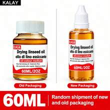 KALAY Fast Drying Linseed Oil, Premium Artist Painting Medium To Accelerate Drying Speed, Boost Paint Flow, Transparency And Gloss, Professional Refined Linseed Oil Thinner For Oil Paint, Available In 60ml/250ml/500ml - Quick-drying Flaxseed Oil - View 10