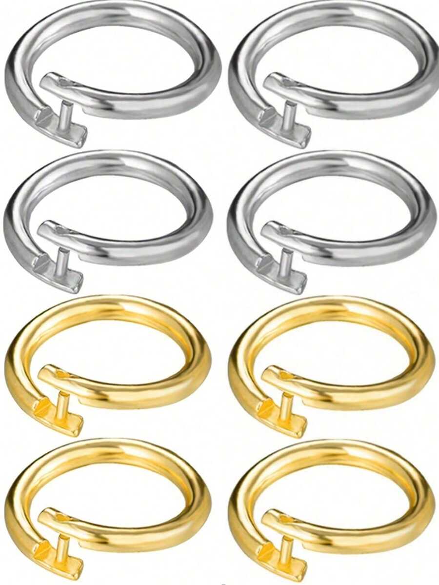 12/30 cái vòng khoen mở làm trang sức mạ vàng 18K bằng đồng, phù hợp làm trang sức, móc khóa và dây chuyền, phụ kiện làm trang sức, linh kiện làm trang sức