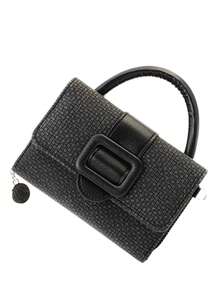 New Crossbody Small Bag Wallet Handbag Multifunctional Card Holder Document Organizer, PU Minimalist Snap Button Patchwork Foldable Wallet With Detachable Shoulder Strap, Suitable For Dating, Travel And Gifting - Multicolor - View 5