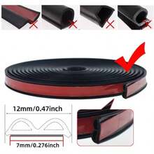 5/10M Car Door Seal Strip Rubber Double Layer Sealing Protector Soundproof Waterproof Weather Strips For Car Door Hood Trunk - CC - View 3