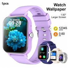 HOT 1pc 1.83-Inch HD Touch Screen Smart Watch, Suitable For Teenagers. Features Weather Forecast, Sports Tracking, Call Reminder, Alarm, Date Display And Music Playback. Compatible With Android And IOS Systems, Ideal For Holiday Gifts, Campus Life, Sports Fitness And Party Occasions, - View 17