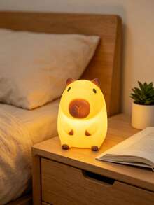 Cute Capybara Night Light, Soft LED Lighting, Creative Animal Shaped Table Lamp, Bedroom Atmosphere Night Light, Suitable For Bedroom, Housewarming Decor, Birthday Gift, For Girlfriend, Wife, Female Friends - Multicolor - View 10