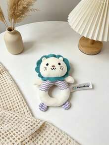 BBSKY 1pc Cute Animal Plush Rattle Toy For Baby Boys And Girls, Built-In Rattle And Crinkle Paper, Sensory Toy For Infant Grasping Training, Suitable As Newborn Baby Gift - Multicolor - View 7