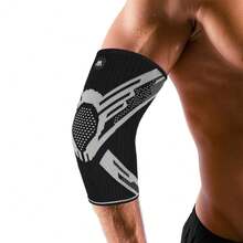 AA MASEDA 1pc Elbow Support Sleeve, Elbow Joint Compression Wrap, Elastic Fabric, Comfortable And Breathable, Suitable For Sports, Fitness, Tennis, Golf - Black - View 3