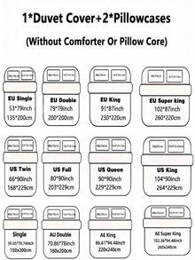 3pcs Skin-Friendly Soft Comfortable White Double-Layer Ruffle Edge Pleated Inner Frame Ruffle Edge Craft Duvet Cover Set (1*Duvet Cover + 2*Pillowcases, No Inserts Included), French Country Style, Lady Style, Suitable For Bedroom, Guest Room, Boys And Girls Bedding, Machine Washable, All Season Use - Baby Blue - View 2