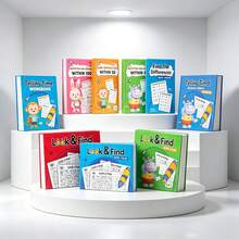1pc Children's Spot The Difference Activity Book (Basic & Advanced) | Logic Puzzles, Matching & Memory Games, Suitable For Children 3+ | Birthday, Easter And Children's Day Gift For Boys And Girls - Multicolor - View 10