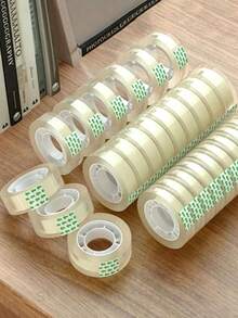 6/12 Rolls Clear Tape Refill, 0.7 Inch X 1102 Inch, Suitable For Gift Wrapping, Home, Office, School, Store - Clear Tape - View 2