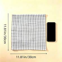 3/6/12pcs Reusable Durable Plaid Dish Towels - Super Absorbent Soft Lint-Free Multipurpose Cleaning Cloths, Great For Kitchen, Tea Sets And Glass Drying [Assorted Colors] - Multiple Styles - View 3