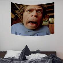 1 buah Hiasan Dinding Motif Ekspresi Lucu Frank, Serat Poliester, Hiasan Dinding Bertema Serial TV, Bendera Dekorasi Latar Belakang Kamar Tidur Asrama - MultiWarna - View 10