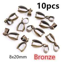 10pcs Pendants Clasps Clips Bails Connectors Charm For Necklace Bracelet DIY Jewelry Making Findings - Pendant Bails - View 12