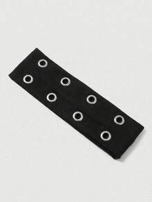 1pc Punk Gothic Black Metal Eye Protection Headband, Wide Elastic Anti-Slip Hair Band, Suitable For Yoga Sports, Cool Metal Rivet Daily Fashion Women's Hair Accessory - Multicolor - View 11