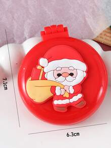 1pc Cute Christmas Air Cushion Comb, Foldable Air Cushion Brush, Christmas Gift Set, Hair Styling Tool, Mirror Comb Combo - Multicolor - View 8