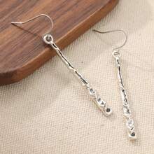 Heart-Themed Handmade Earrings, Minimalist Faith-Inspired Niche Women's Earrings - Silver - View 6