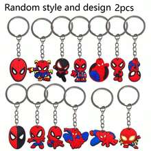 Disney 100pcs Spider-Man Keychains, PVC Soft Rubber Keychains Bag Charms, Perfect Party Favors, Holiday Gifts For Fans - Multicolor - View 7