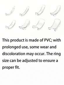 8pcs Adjustable Ring Sizer/Adjuster - Invisible Ring Size Adjuster Suitable For Weddings/Events - Temporary And Permanent Use Fits All Types Of Rings - Multicolor - View 9