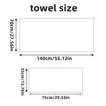 1pc Thickened Coral Fleece Towel Bath Towel 34*75cm 70*140cm Absorbent Quick Drying No Shedding Exquisite Embroidery Suitable For Bathroom Face Washing Bathing Outdoor Travel Multiple Occasions - Brown - View 3