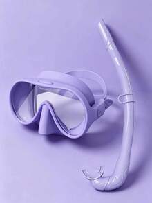 Adult Snorkeling Set, Includes 180° Tempered Glass Anti-Fog Mask, Wet Breathing Tube, Unisex - Multicolor - View 21