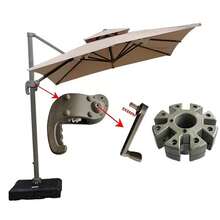 Roman Umbrella Tray, Umbrella Accessories Repair Balcony Courtyard Roman Umbrella Accessories Outdoor Sunshade Replacement Accessories - Champagne - View 6