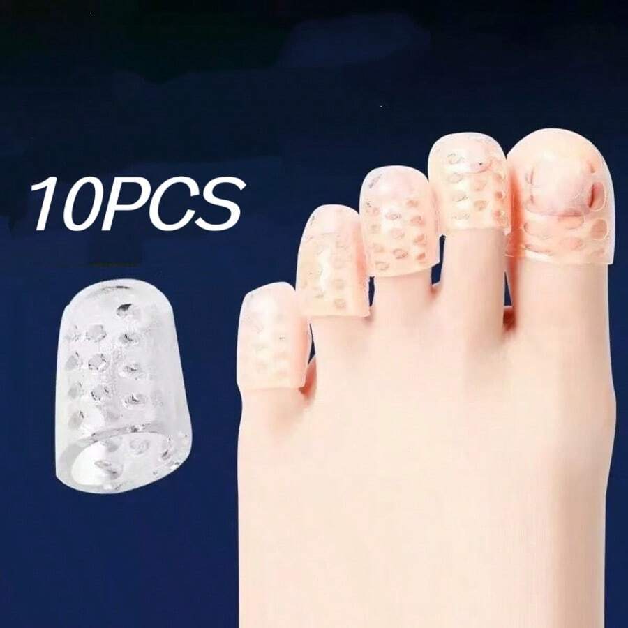 QKC 10pcs Toe Anti Abrasion And Pain Protection Silicone Toe Sports Toe ...