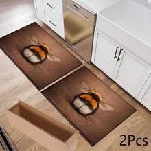 2D Bear Peak Pattern Printed Long Runner Rug, Indoor Entrance Mat, Bedroom Bedside Mat, Kitchen Runner Mat, Suitable For Living Room, Laundry Room, Bathroom - Multicolor - View 11