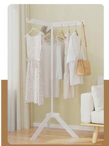 1 pieza Perchero de ropa de pie de fácil montaje, perchero para abrigos, tendedero para secar ropa para el hogar y dormitorio - Tendedero de pie - Ver 3