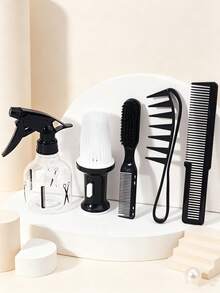 5pcs Professional Hair Salon Styling Set, Multi-Function Hair Brush And Spray Bottle, Wide Tooth Comb, Hair Comb, Styling Tools - Multicolor - View 3