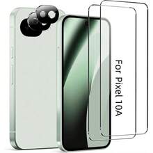 4pcs Tempered Glass Screen Protector For 11 / Pixel 11 Pro / Pixel 11 Pro XL / 10 / 10A / Pixel 10 Pro / Pixel 10 Pro XL / Pixel 10 Pro XL Fold, High Definition Transparent, Anti-Scratch, Fingerprint Unlock Support, 3D Transparent Phone Lens Protector, Rear Camera Lens Protector Film, Protective Pad - Clear - View 9