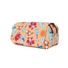Stitch Pencil Case Large Capacity Double Layer Zipper Stationery Box Cartoon Stitch Boy Girl Stationery Bag Cute Anime Print Multi-Function Storage Pencil Box Student Pencil Pouch - Multicolor - View 7