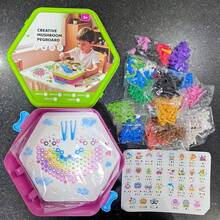 Children's Hexagonal Mushroom Peg Puzzle Toy, 480pcs DIY Plug-In Building Blocks With Storage Box, Educational Early Learning Gift For Boys And Girls Aged 3+ - Multicolor - View 12