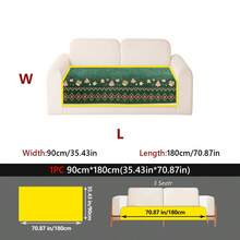 1Pc Christmas Themed Jacquard Sofa Cushion, Non Slip Couch Cover With Gingerbread & Xmas Tree Print, Washable Furniture Protector For Holiday Home Decor - Multicolor - View 12