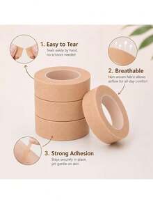 8rolls Facial Contouring Tape, Nose Shaping Tape, Micro-Perforated Breathable Tape, Suitable For All Skin Types - Brown - View 5
