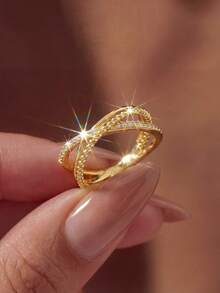 1pc Vintage Cross Ring, Women's Thin Band Ring, Thumb Ring, Exquisite Jewelry Gift - Retro Cross - View 2