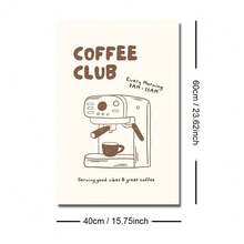 1/3pcs Set Framed/Unframed Coffe Machine Coffee Club Kitchen Canvas Poster Minimalist Brown Espresso Cafe Bar Wall Art Print Coffee Conner Decor Painting For Coffee Lover,Appartment,Living Room,Modern Home Decoration - Poster - View 15