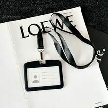 Creative Minimalist Silicone 3-Inch Card Holder Badge Holder Bus Card Meal Card Cute Student Girl Card Holder Lanyard ID Card, Middle And High School Students, Office Workers, Fan Enthusiasts, Card Storage, Photo Dust-Proof, Portable, Birthday Gift, Holiday Gift, Collectible Storage, Commuting, Campus Use, Desk Organization, Creative Collection, DIY Decoration - A - View 13