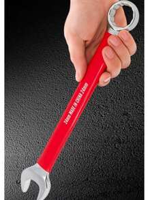 Red Dipped Handle Combination Wrench Set, Open End And Box End Wrenches, Cr-V Steel Hand Tools, Suitable For Car Repair - Red Handle Dual-purpose Wrench Set - View 7