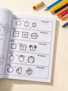How To Draw: Simple And Easy Step-By-Step Drawing Tutorial Notebook! Cute Step-By-Step Drawing Tutorials: Including Food, Animals, Cute Items, Gifts And More, Suitable For 4-6 Year Old Children To Learn Line Drawing, Boys And Girls To Learn Simple Sketching, Preschool Drawing Teaching, Fun Interactive, Practice Simple Sketching At Home, Family Gift, Winter New Year Gift, Easter Gift, Children's Day Gift, Back To School Gift, Learning Supplies - Multicolor - View 6