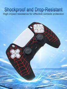 Compatible With PlayStation 5, 1pc Controller Protective Case, Anti-Slip Anti-Sweat Anti-Dust Anti-Scratch, Better Grip, Enhance Gaming Experience, Halloween Christmas/Autumn Romantic Gift - View 6