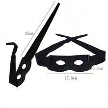 1pc Women's Solid Color Performance Masquerade Cosplay Mask Halloween Mask Eye Mask Halloween - Multicolor - View 6