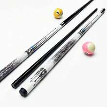 1/2 Structure Billiard Pool Cue Stick White Gradient Snake Scale Pattern 58.54 Inch American Nine Ball Cue For Home Club Game - White - View 3