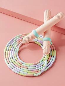 2pcs Adjustable Jump Rope With Anti-Slip Thumb Grip And Color-Coded Beads - Lightweight Portable Jump Rope, Suitable For Gym, Travel, Beginners, Fitness Workout, Professional Training - Multicolor - View 7