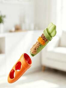Carrot Licking Toy For Dogs, Rotating Detachable Treat Dispenser, Teething And Dental Cleaning Stick, Boredom Relief Chew Toy For Dogs And Cats, Suitable For All Pet Sizes - Multicolor - View 3