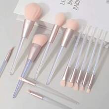 New 12pcs Portable Aurora Crystal Handle Professional Makeup Brush Set Eyeshadow Brushes Makeup Tools - Multicolor - View 4