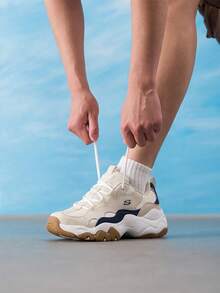 Skechers 復古熊貓男鞋 厚底粗獷運動休閒鞋/建議訂購小半號 237151-TAN - 棕褐色 - 查看 1