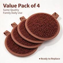 Round Exfoliating Body Scrub Pad, Reusable Bath Brush With Hanging Ring, Textured Bath Towel Pad, Deep Cleansing For Skin - Multicolor - View 12