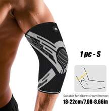 AA MASEDA 1pc Elbow Support Sleeve, Elbow Joint Compression Wrap, Elastic Fabric, Comfortable And Breathable, Suitable For Sports, Fitness, Tennis, Golf - Black - View 12